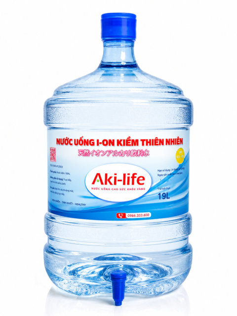 Nước ION Kiềm Cao Cấp Akilife 19L – Bình Đa Năng 5 Gallon