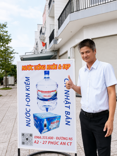 Nước ION Kiềm Cao Cấp Akilife 19L – Bình Đa Năng 5 Gallon