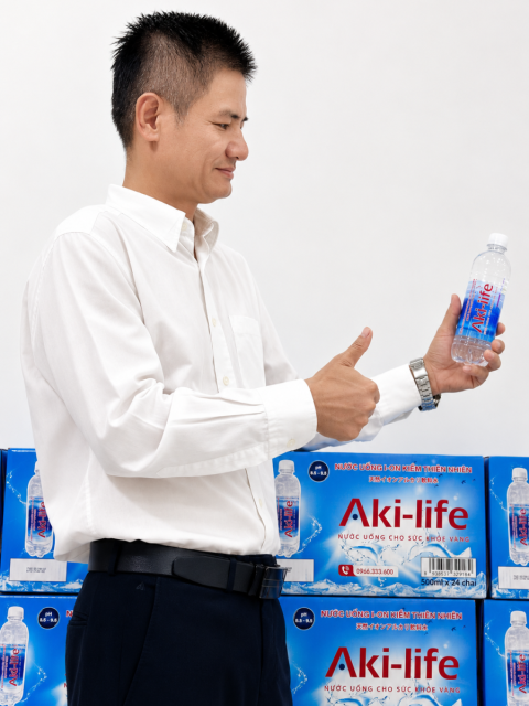 Thùng Nước ION Kiềm Cao Cấp Akilife 500ml – Thùng 24 Chai